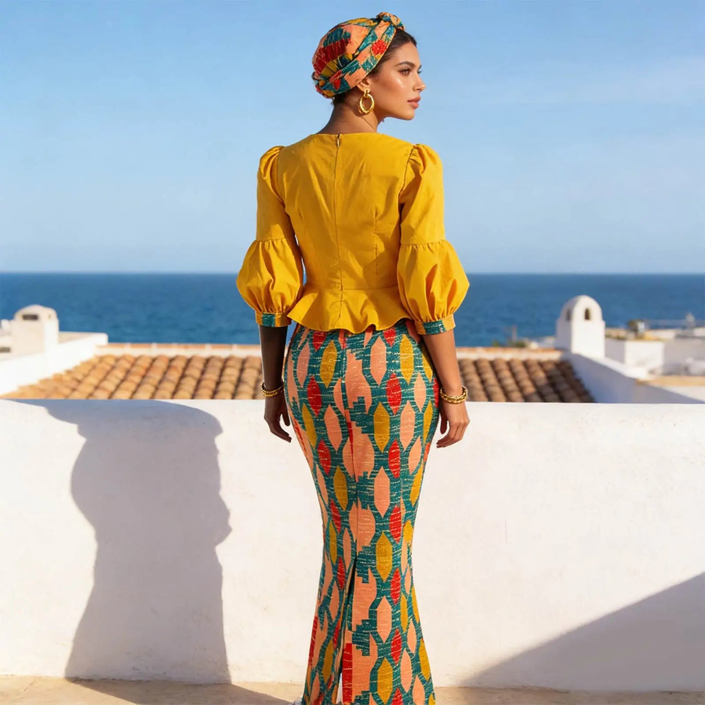 African Women Skirt Set