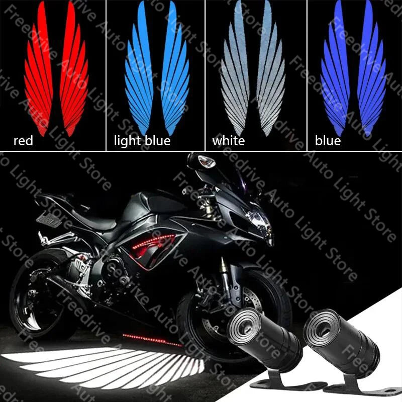 2pcs Motorcycle Angel Wing Lamp LED Tail Lights