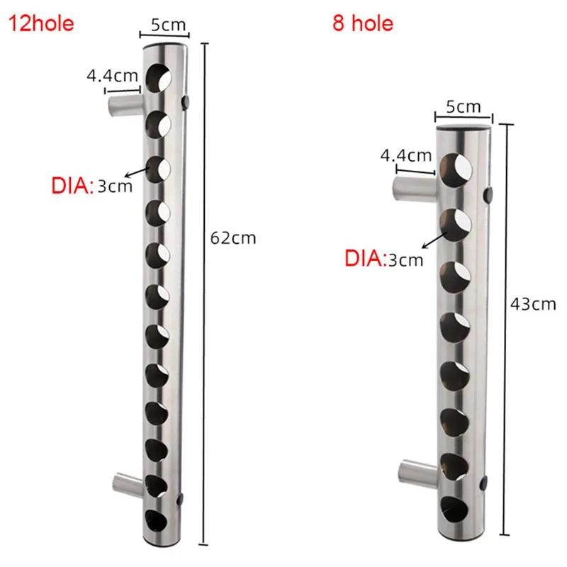 Creative Design Stainless Steel Wine Rack Wall Mounted