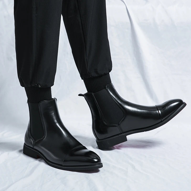 Chelsea Red Sole Slip-On Boots
