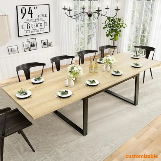 8 to 10 Person 94" Expandable Dinning Table