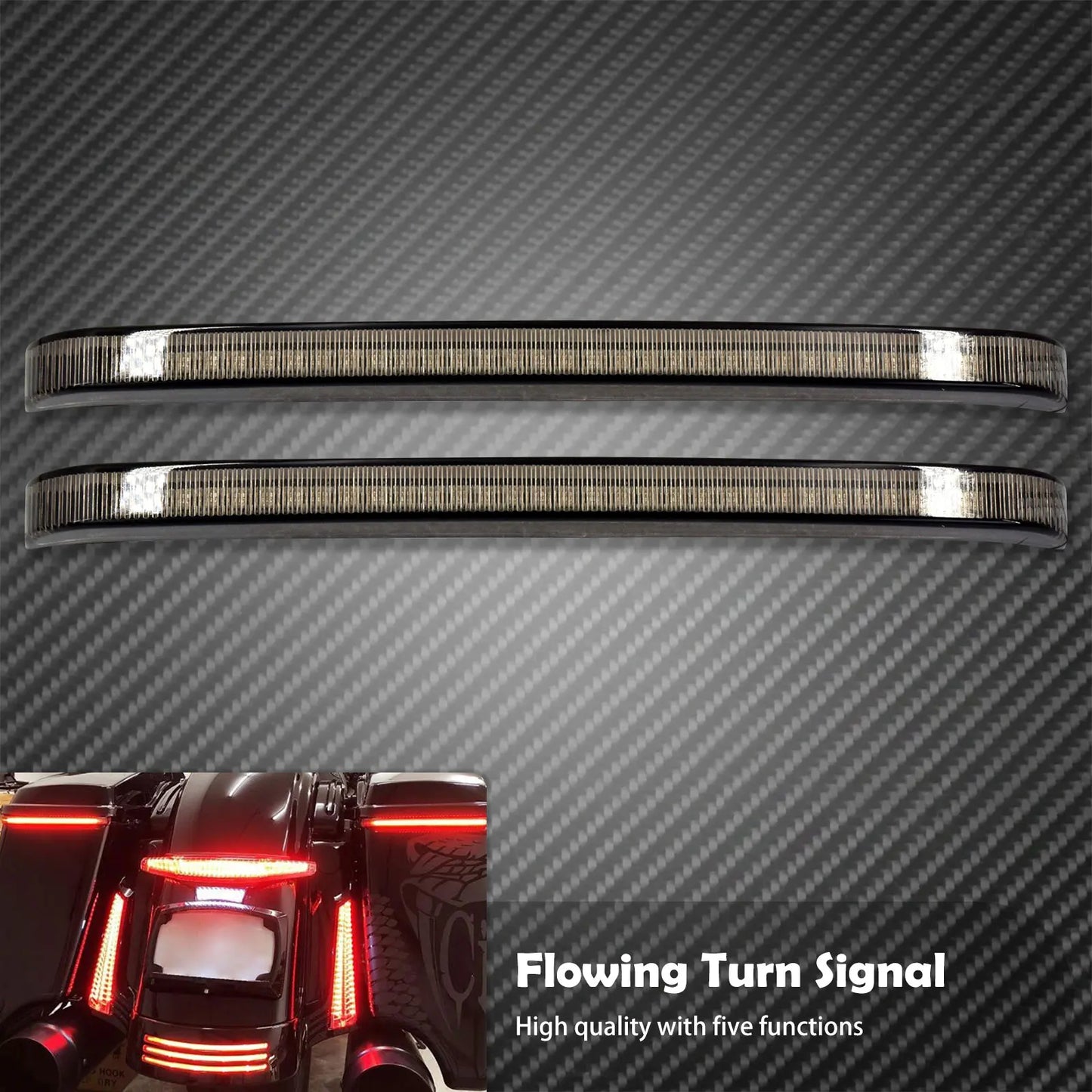 Motorcycle Led Saddlebag Brake Turn Signal Accent Light