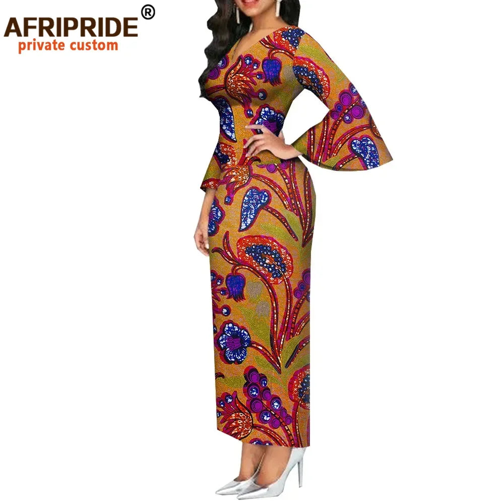 African Dashiki Bodycon Long Dress