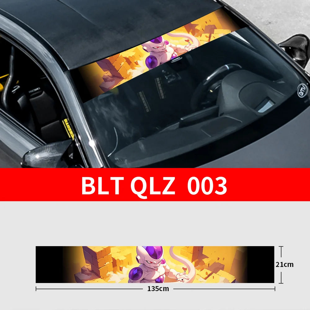 GOKU Front and Rear Decorative Sunshade Decals
