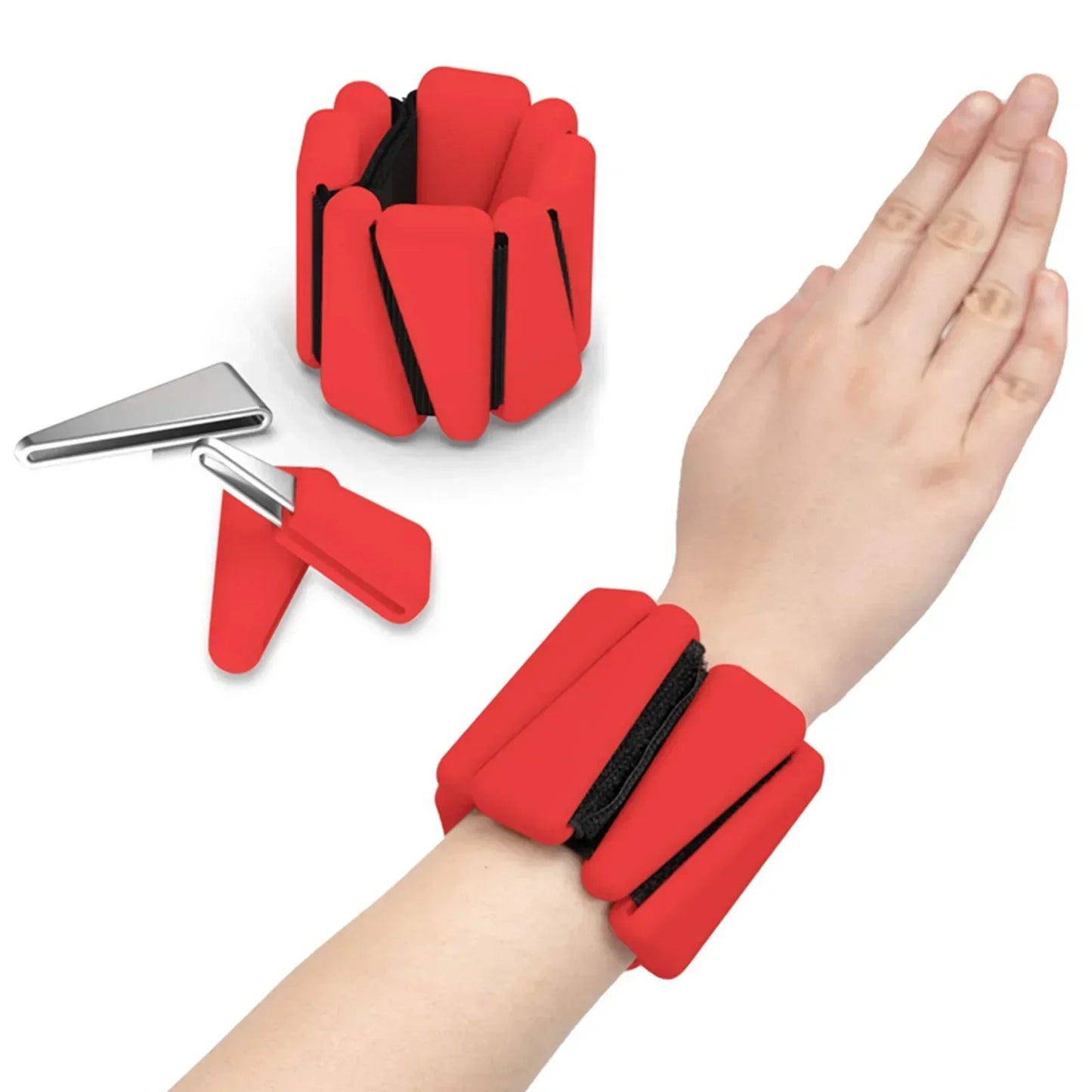 1/2lbs Exercise Triangle Silicone Adjustable Weight Wristband