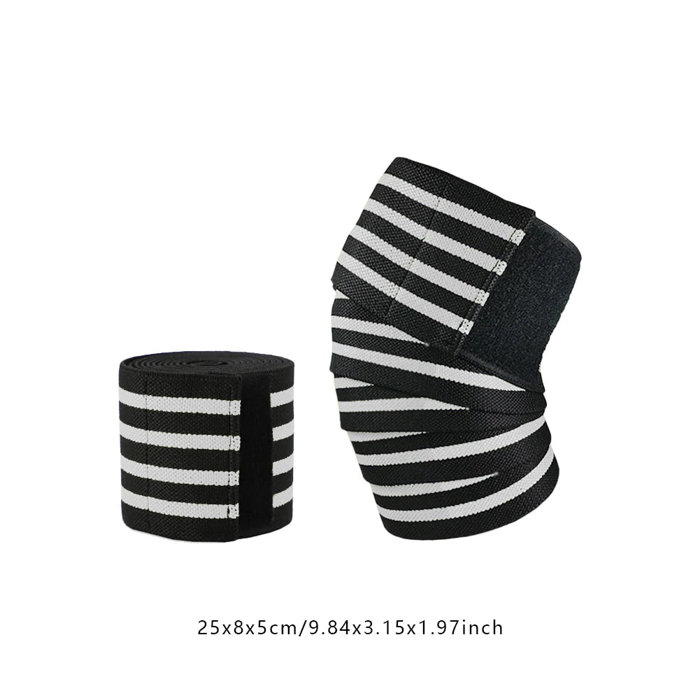 Gym Weight Lifting Leg Knee Compression Training Wraps