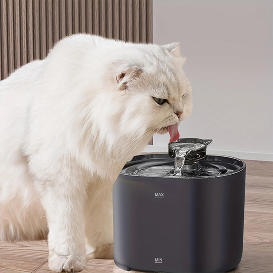 USB-Powered, Auto-Circulating Hydration Station for Healthier Indoor Cats