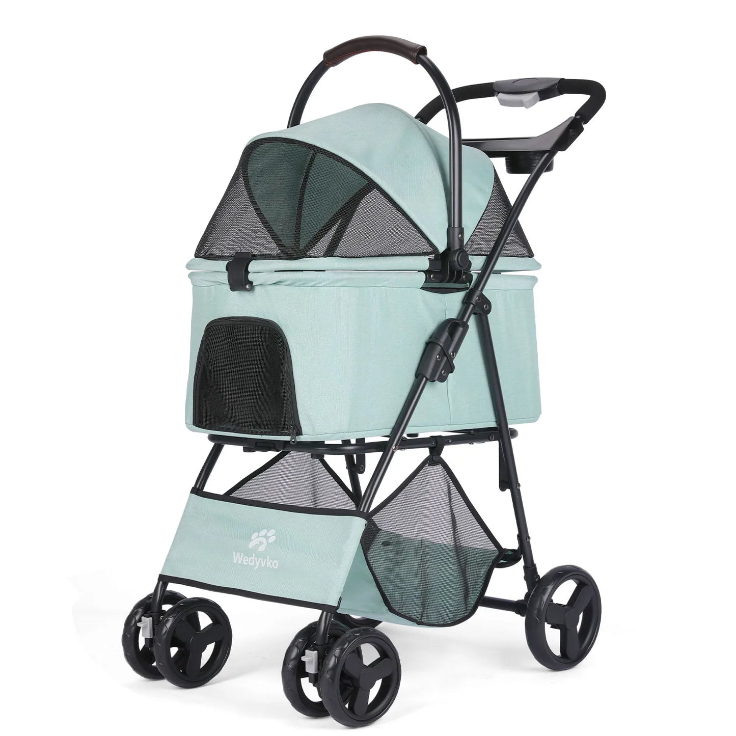 3 in1 Pet Stroller with Removable Carrier, Folding Waterproof