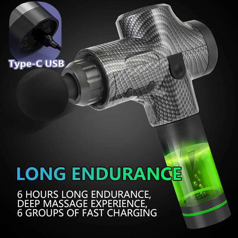 12V Professional Massage Gun Pain Relief Fitness Shaping