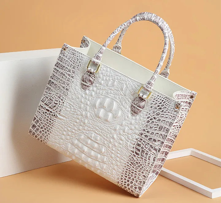 Luxury Fashion Crocodile Leather Women's Handbag