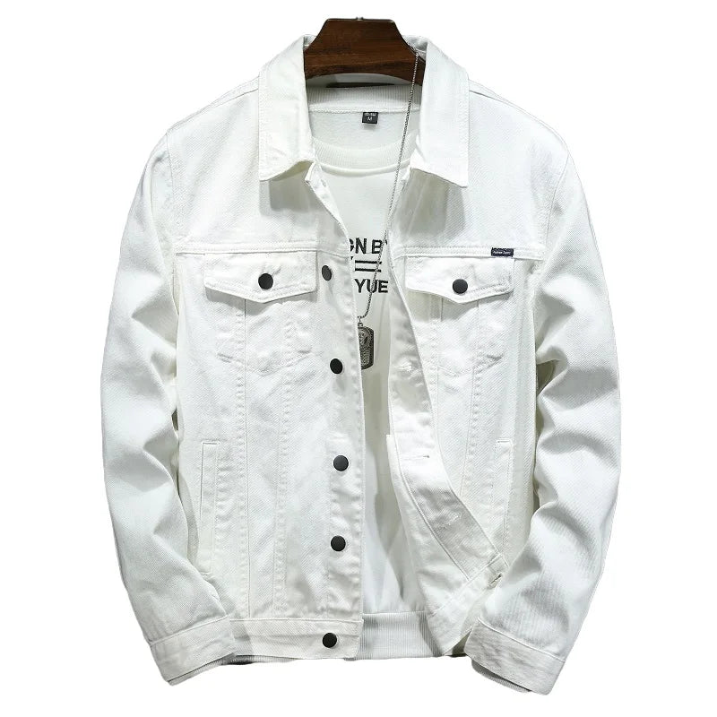 Denim Jacket Slim Fit Cotton Casual