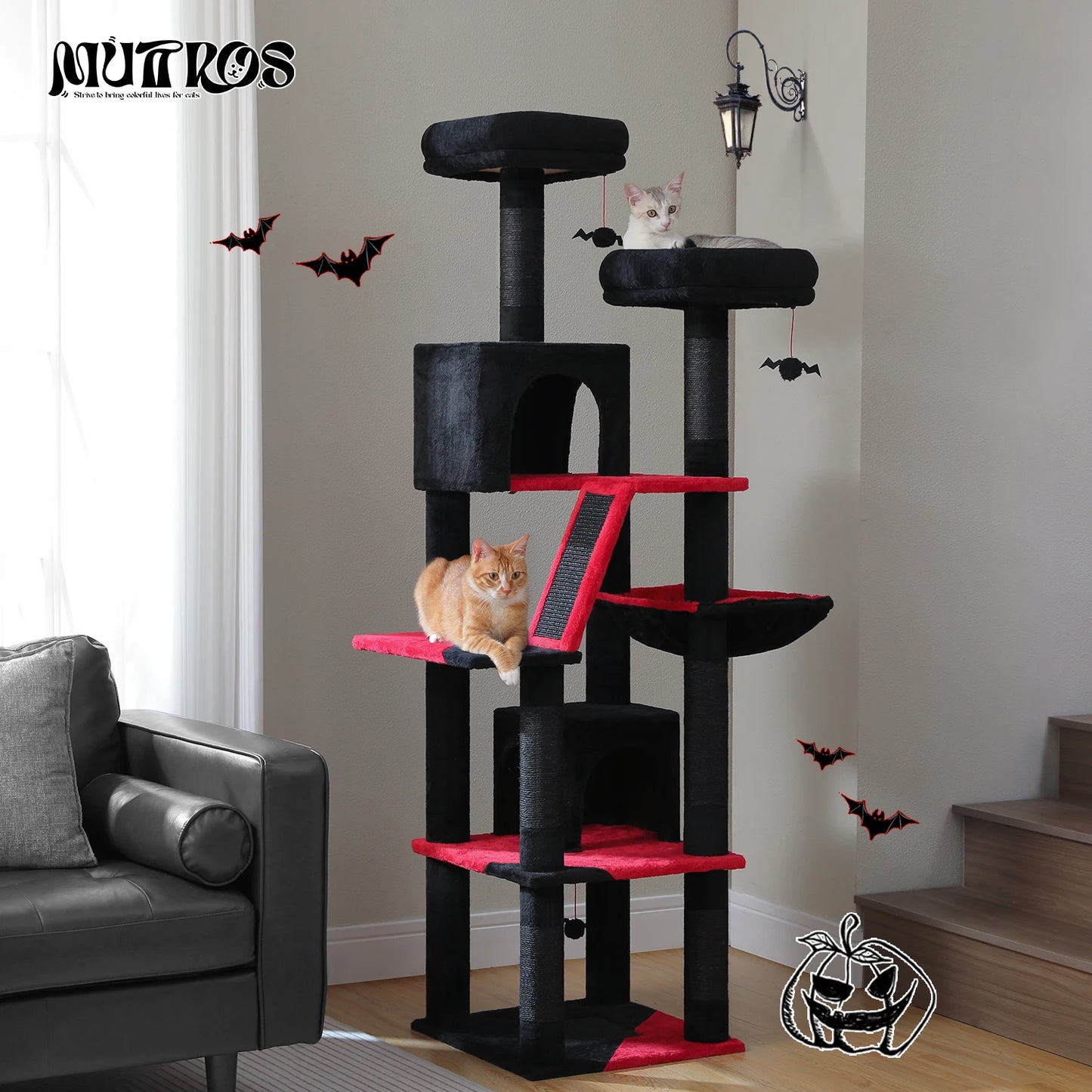Multi-Level Cat Tree with Scratching Posts