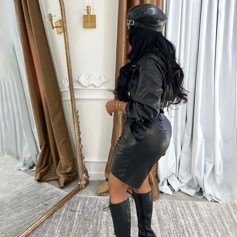 2 Piece Hooded Jacket and Shorts Matching Sets