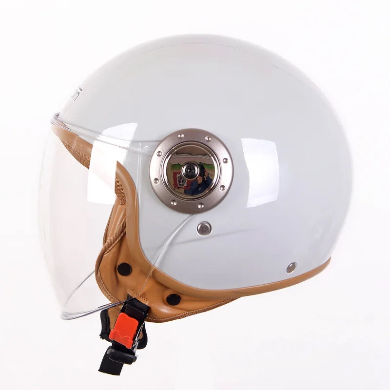 Retro Motorcycle ABS Crashworthiness Comfortable Fit Helmet