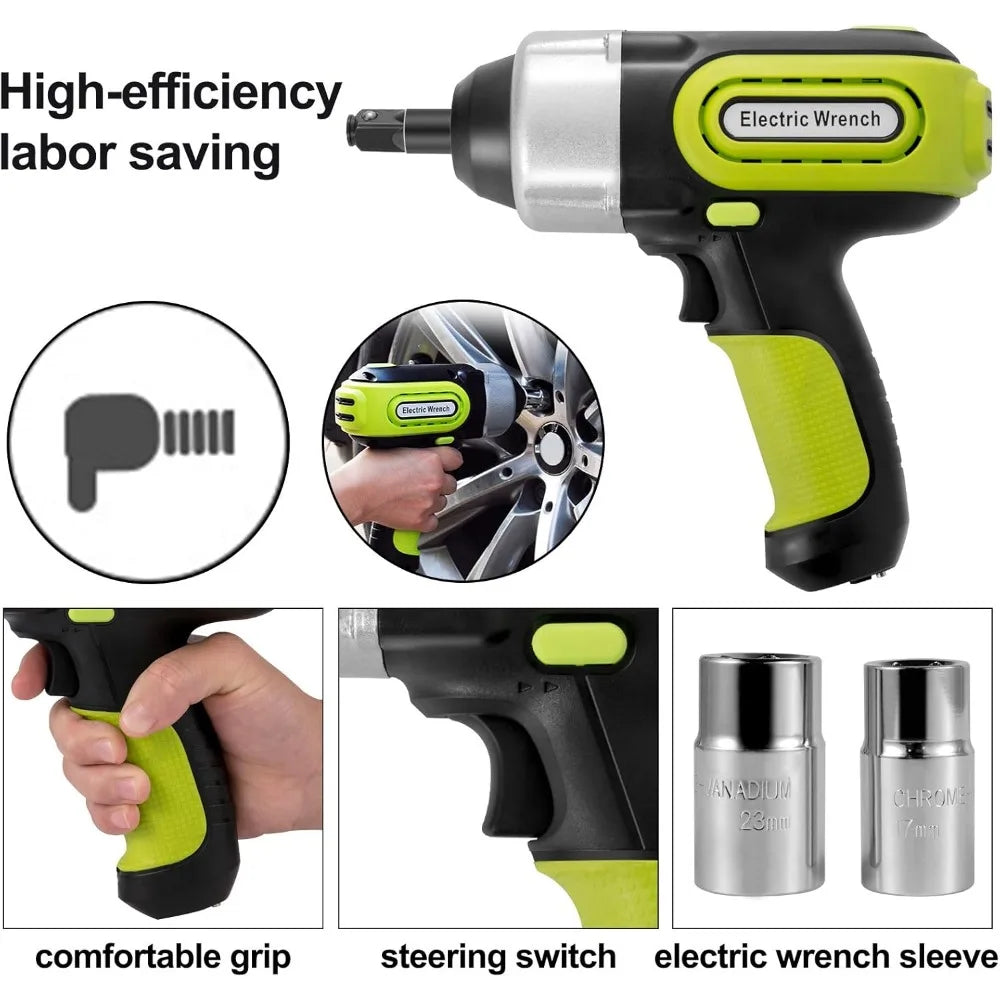 Electric 5 Ton Car Jack Hydraulic with Electric Impact Wrench
