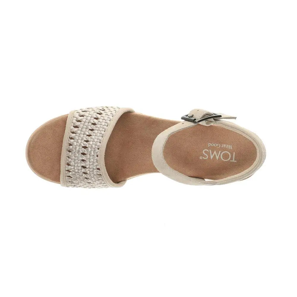 TOMS Platform Wedge Espadrille Sandals