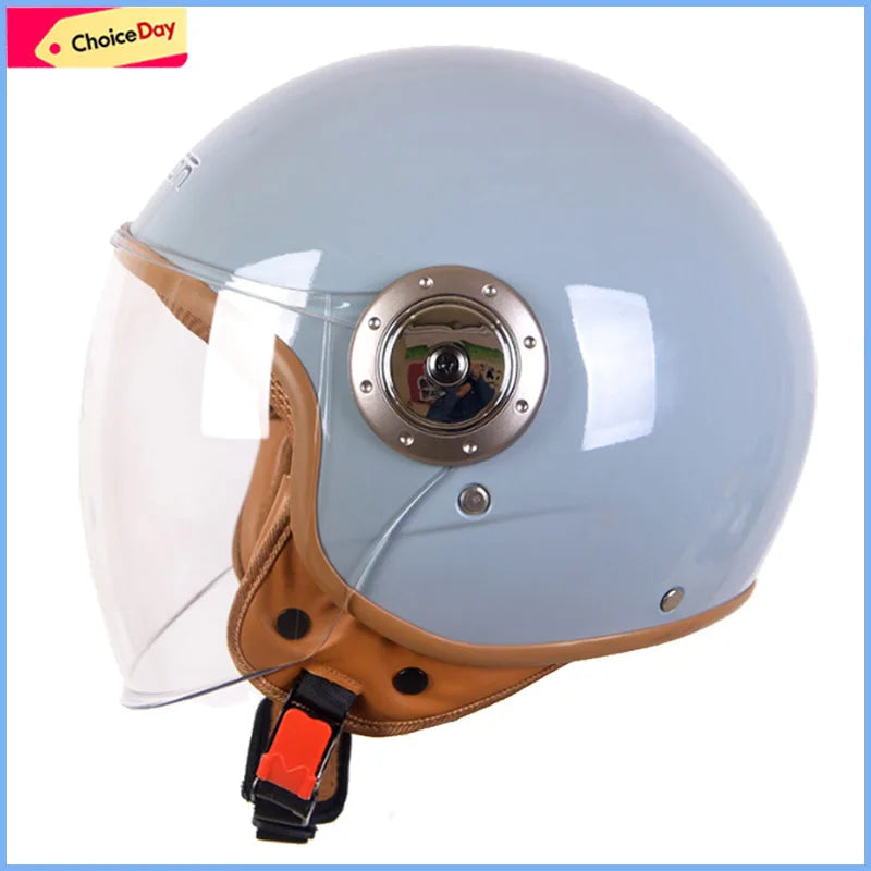 Retro Motorcycle ABS Crashworthiness Comfortable Fit Helmet