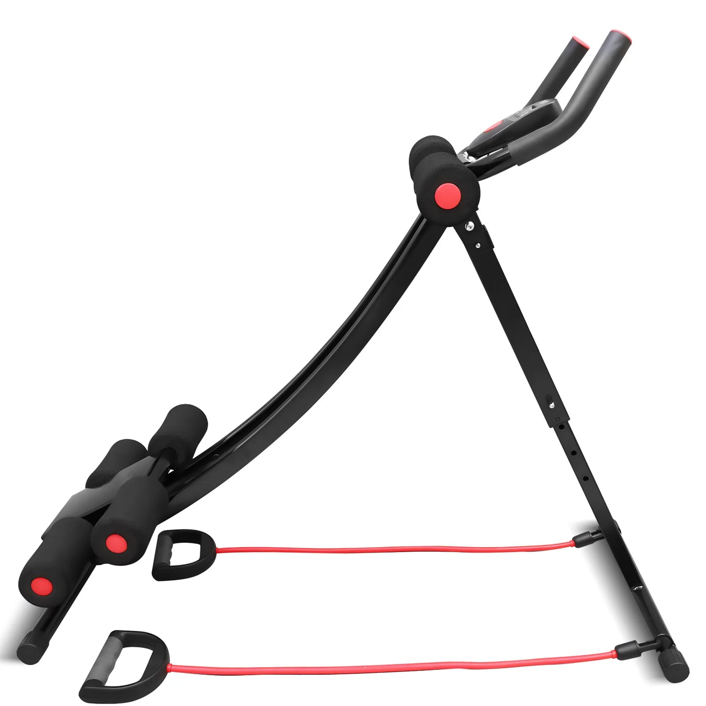 Foldable Abdominal Trainer Fitness Equipment Max 440lbs LCD Display