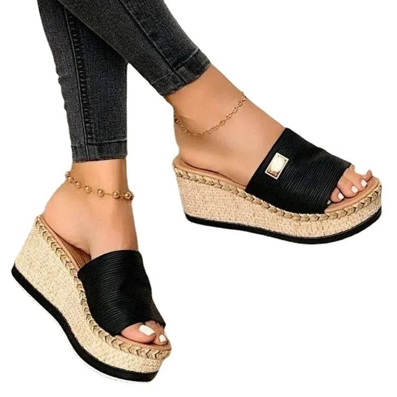 Womens Thick Bottom Casual Leisure Summer Wedges