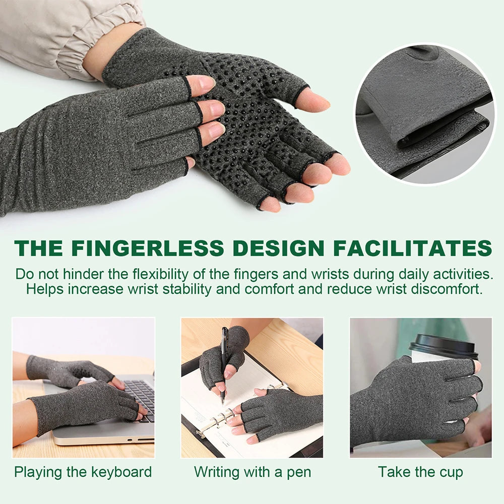 Compression Arthritis Gloves Wrist Support Therapy Pain Relief