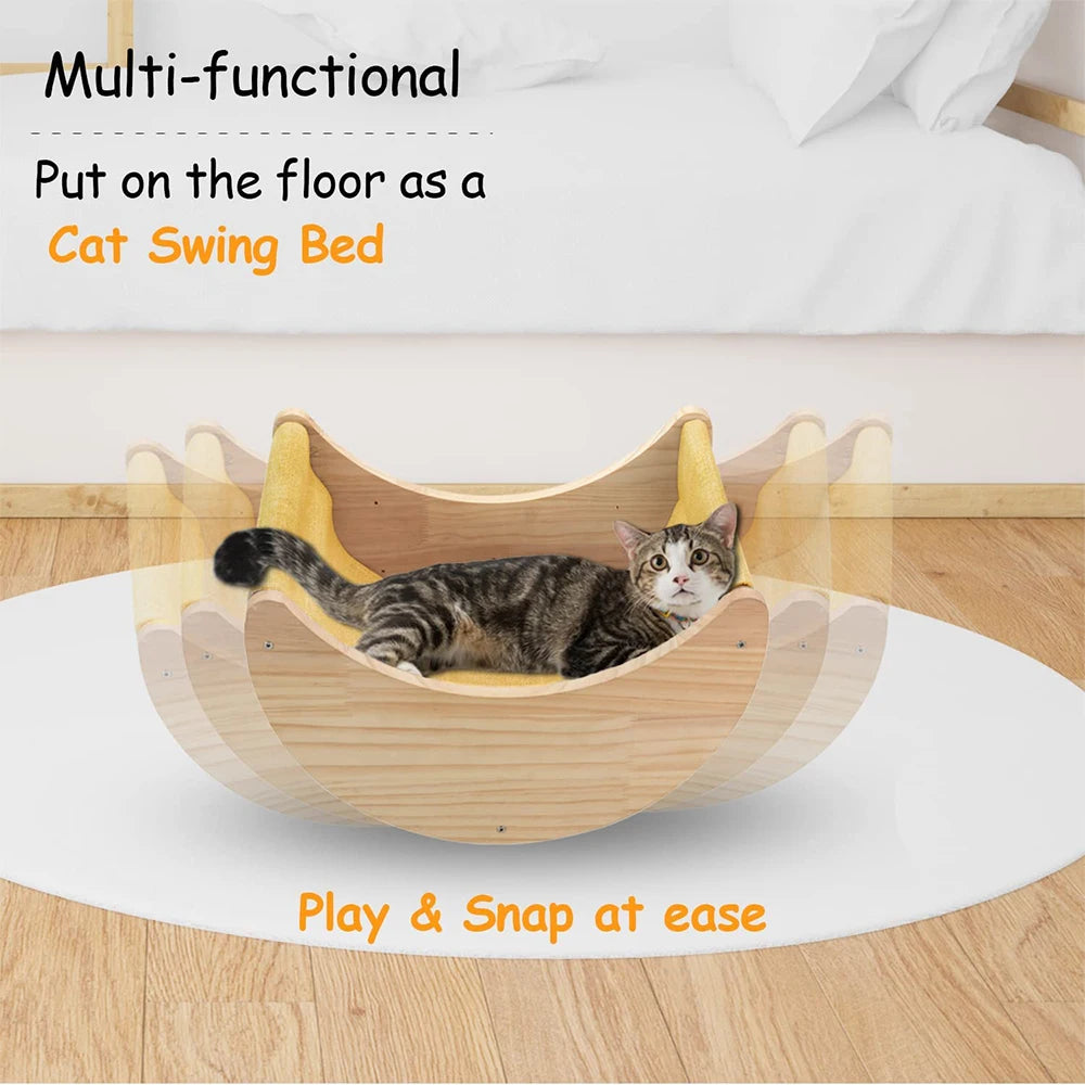 Cat Wall Climbing Shelves Moon Shaped