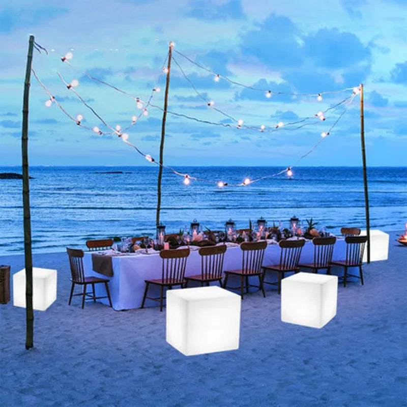 LED Rechargeable RGB Bar Stools 16 Colors