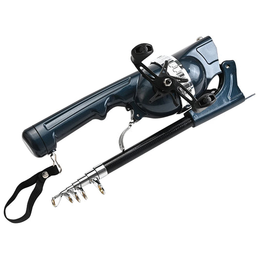 Folding Telescopic Fishing Pole with Reel Line Spinning Rod Carbon Fiber