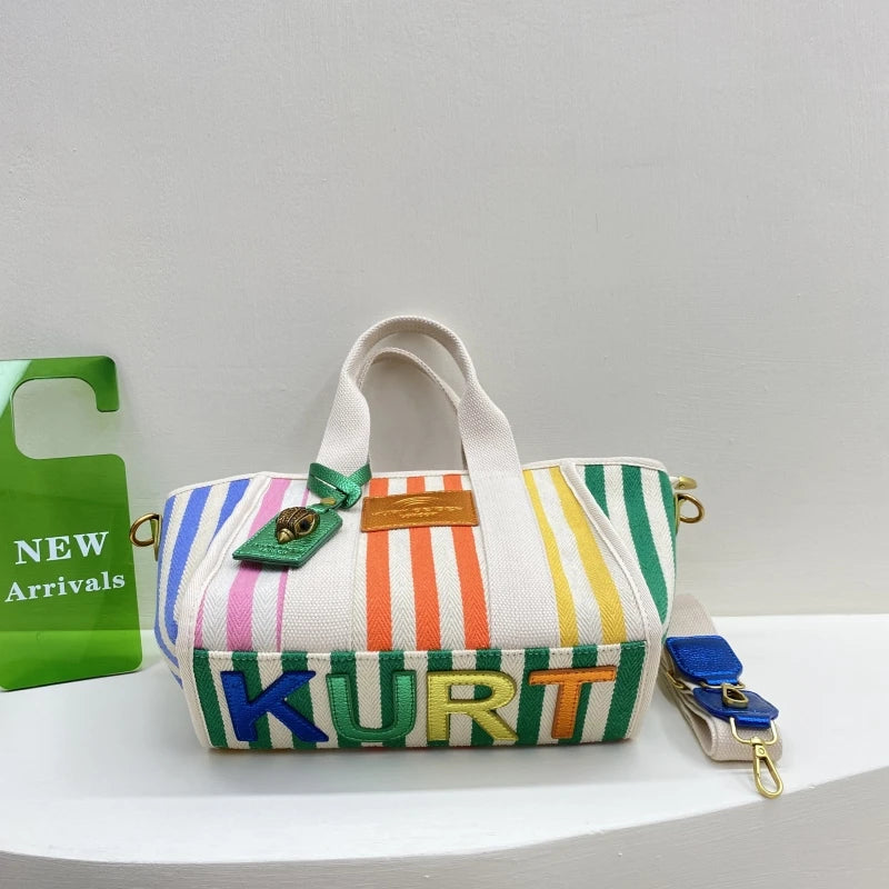 KURT GEIGER LONDON Canvas Tote Bag 2024 New Large Capacity