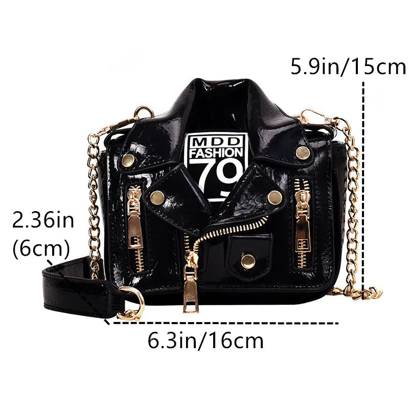 Cowboy Jacket Versatile Fashion Shoulder Bag
