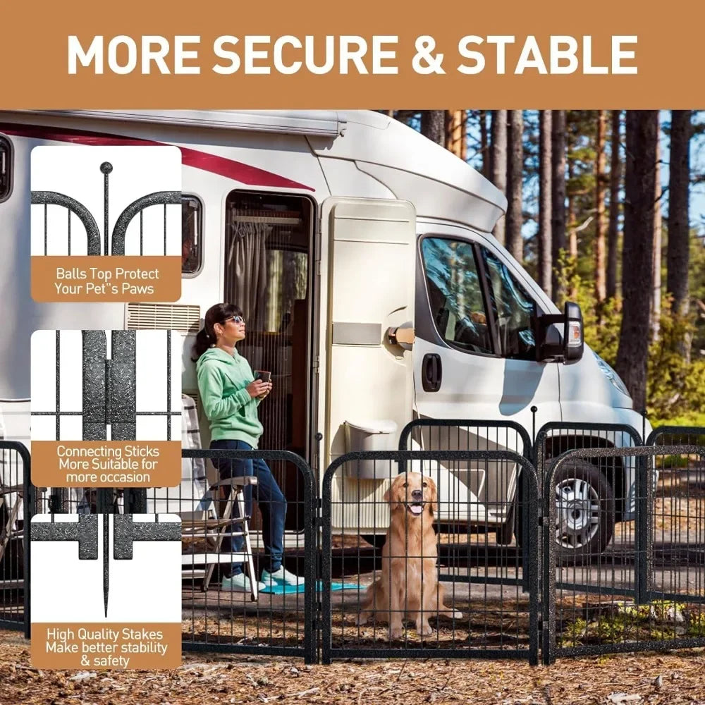 Metal Dog Playpen, 32" Inch Height 32Panels