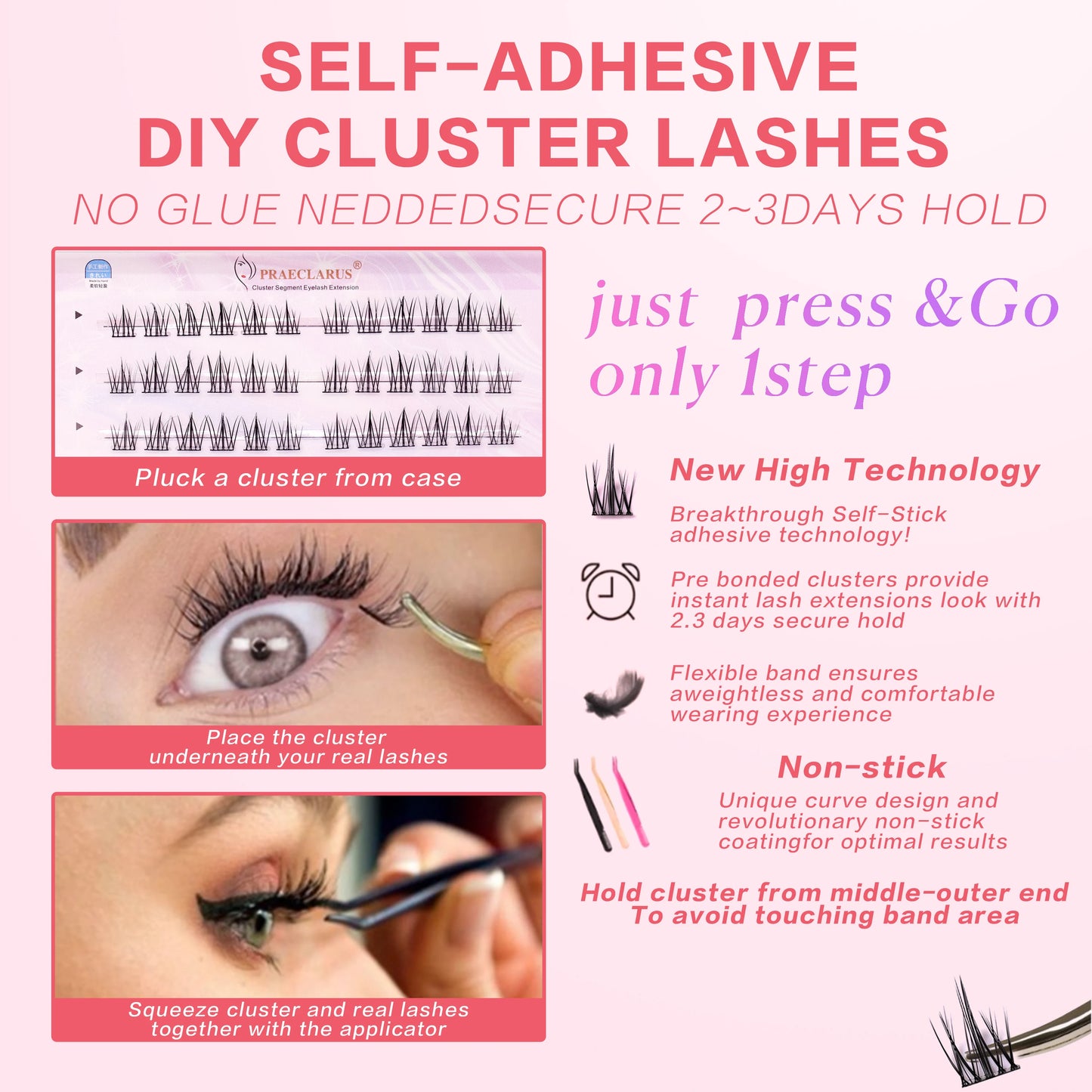 No Glue Needed DIY Eyelash Self Adhesive