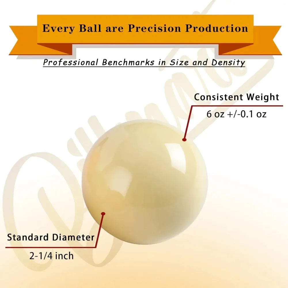 Regulation Size 16 Marble Look Pool Balls Billiard Set