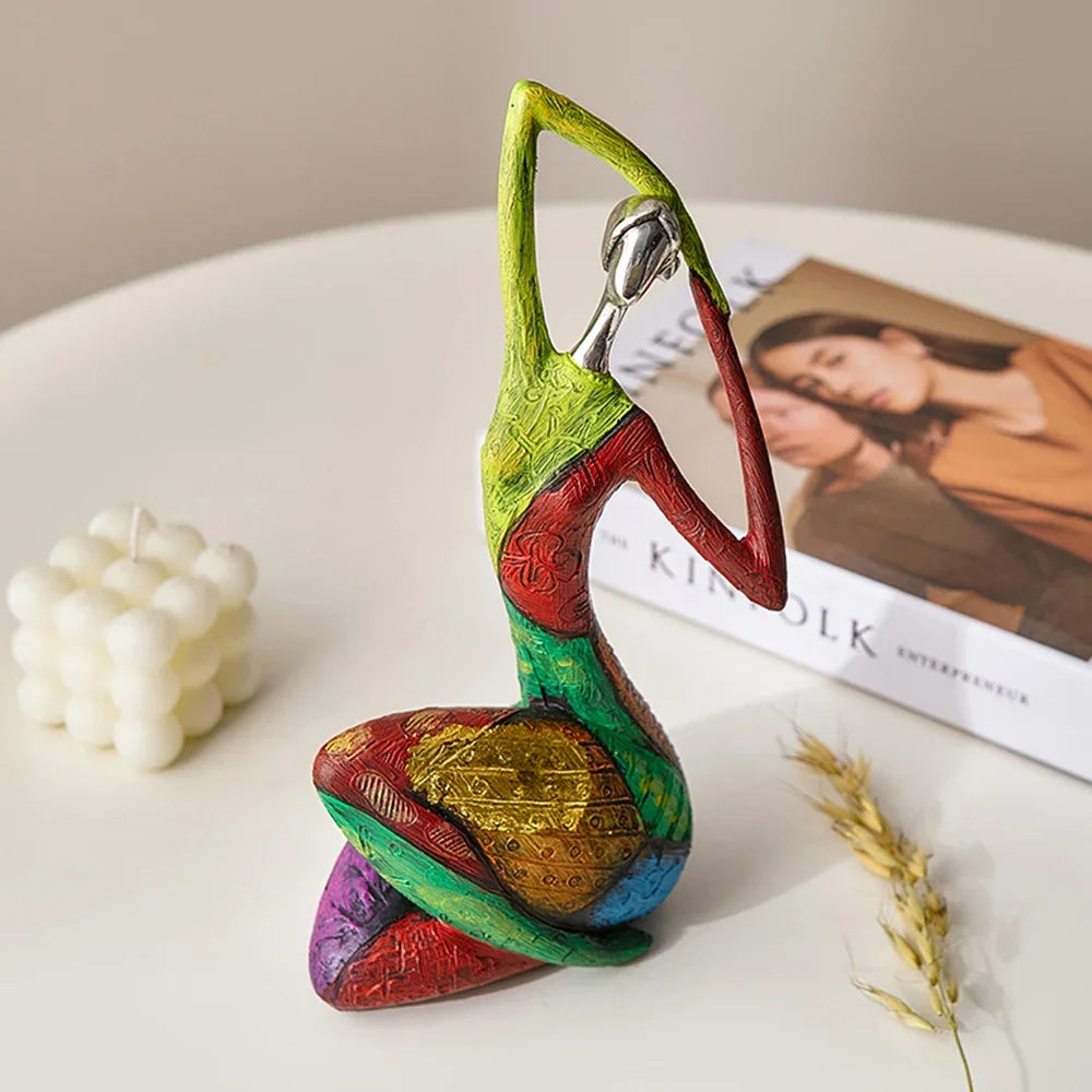 Nordic Colorful Abstract Modern Art Figurine