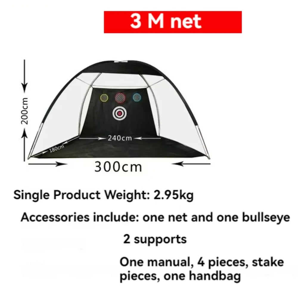 3M Indoor Outdoor Portable Golf Training Tent Set