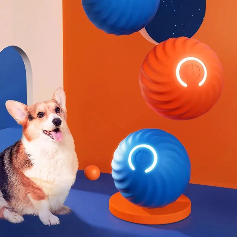 Dog Toy Intelligent Gravity Jump Ball Rechargeable Bite-Resistant