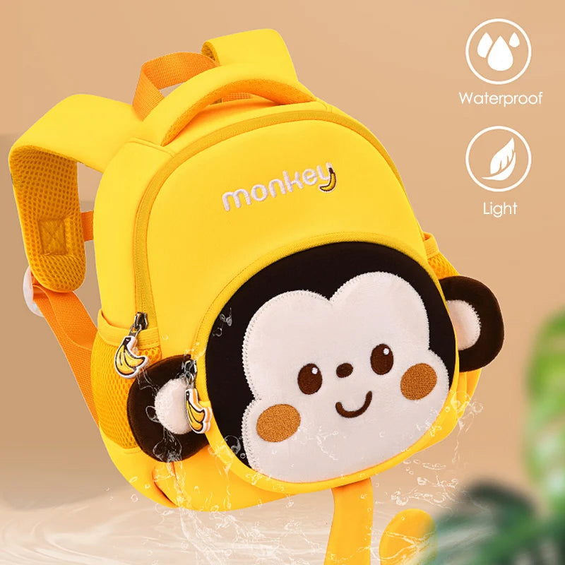 Monkey School Backpacks for Kids with tale