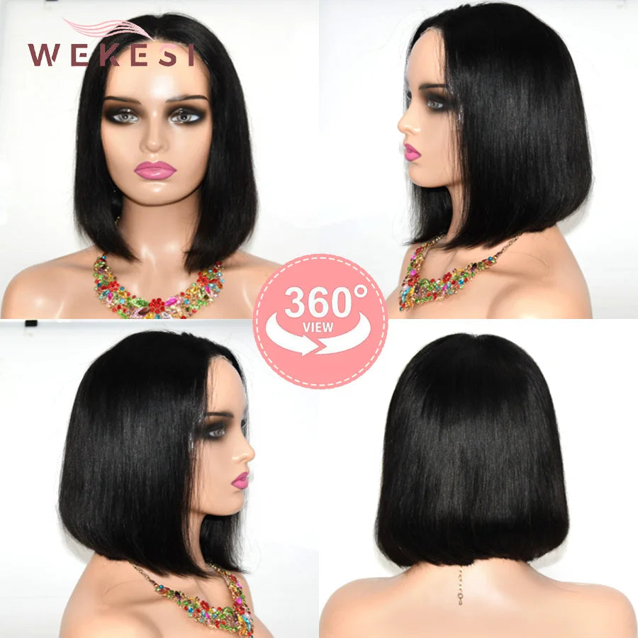 Ready To Wear Glueless Human Hair Bob Wig