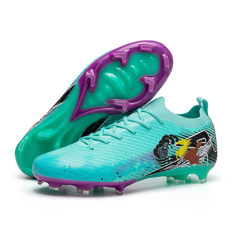 Soccer Cleats FG Non-Slip Long Spikes Ultralight