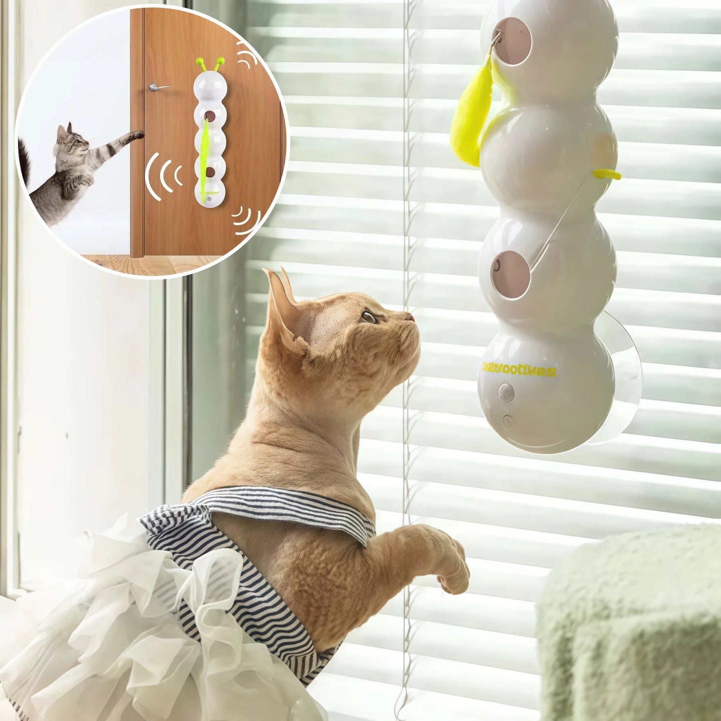 Interactive Motion Activated Wack A Worm Post Toy