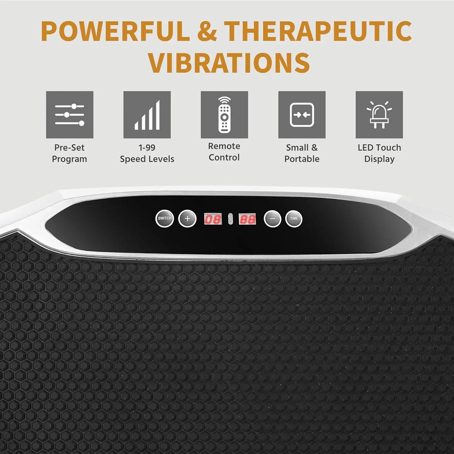 Vibration Plate Exercise Machine for Weight Loss, Toning, and Wellness Home Workouts