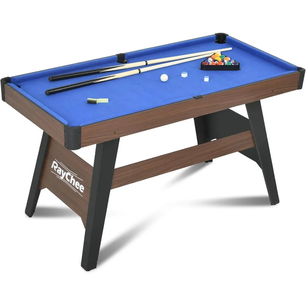 4.5Ft Pool Table W/ 2 Cue Sticks, Full Set of Balls