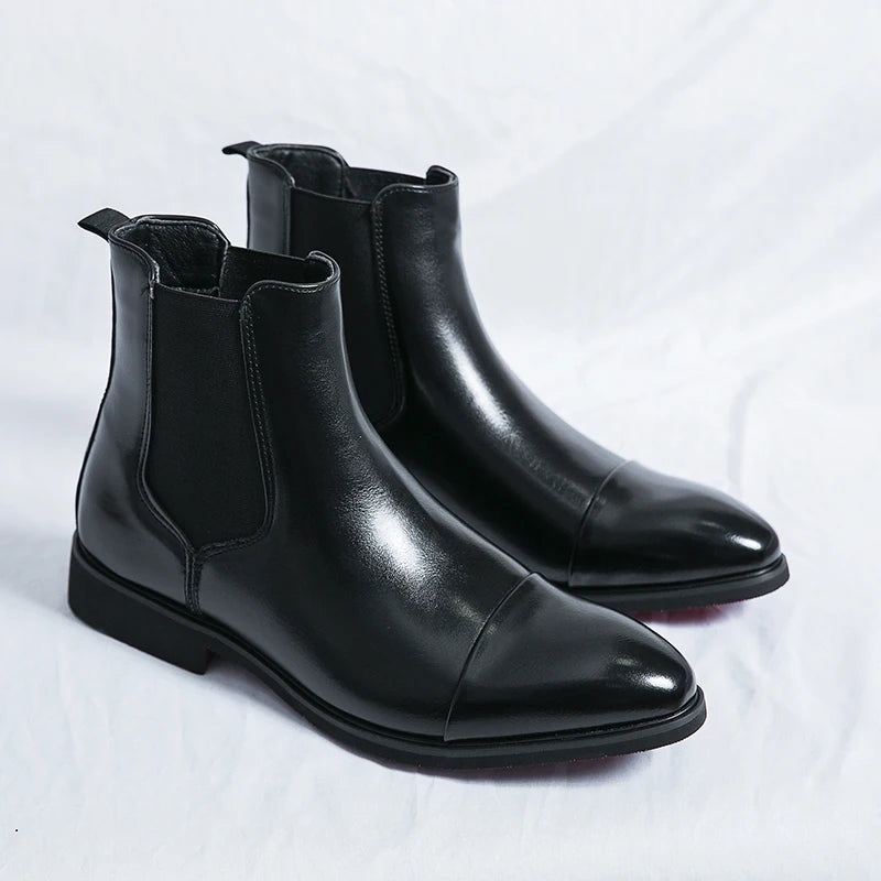 Chelsea Red Sole Slip-On Boots