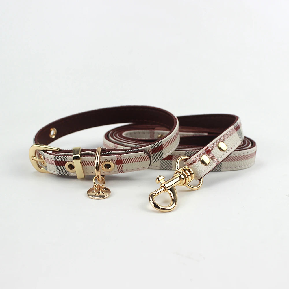 Fashion Leather Pet Supplies Collars for Medium Dogs