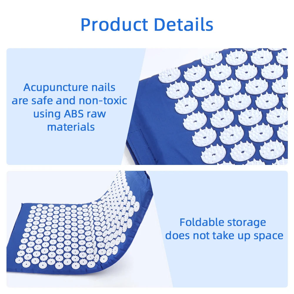 Massage Cushion Yoga Acupressure Mat Acupuncture Massage Mat Relieve Stree Back Body Pain Spike Mat Foot Massager Cushion