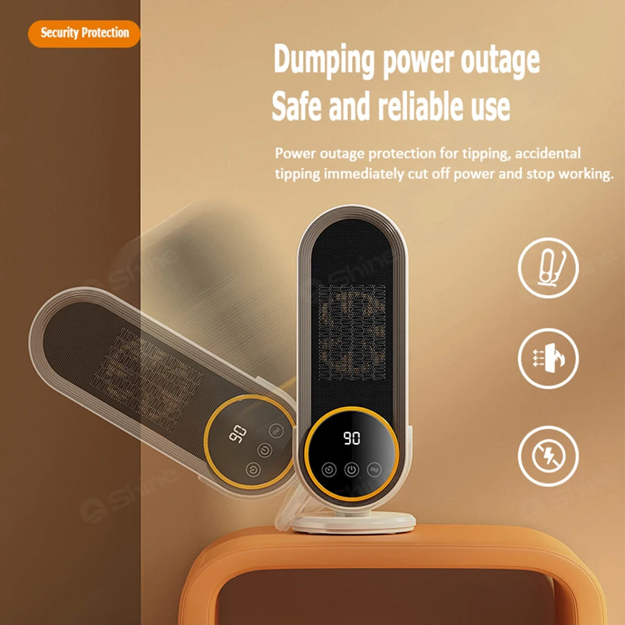1200W Touch Screen Space Heater with Remote Control and Timing