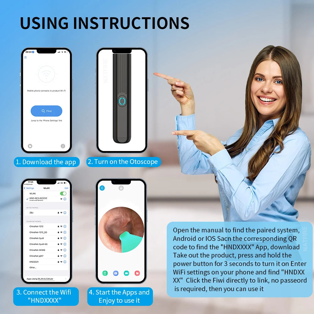 Smart Visual Endoscope Wax Removal Care Set