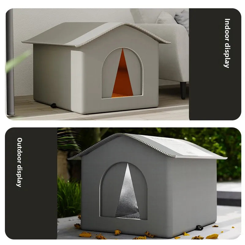Stray Cat Dog House Waterproof Foldable Washable