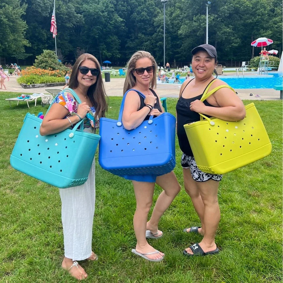 Rubber Waterproof Beach Bag Tote
