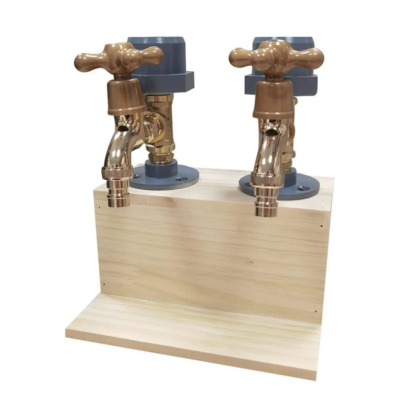 Wooden Whiskey Liquor Dispenser Faucet Shaped