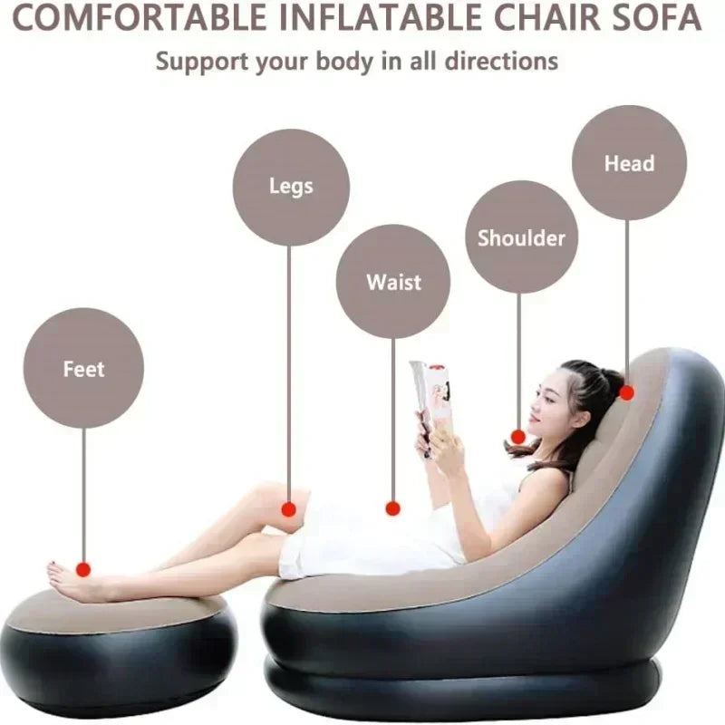 Inflatable Tatami Footstool Bedroom Chair